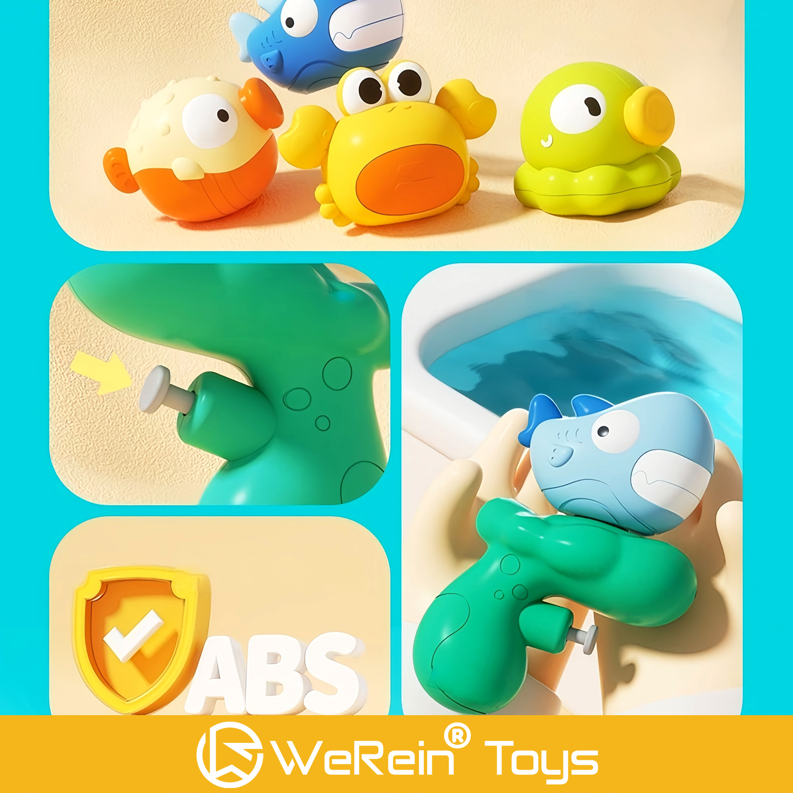 Mini Water Gun Toy Ocean Anima - Kids Outdoor Water Sprinkler recension och pris
