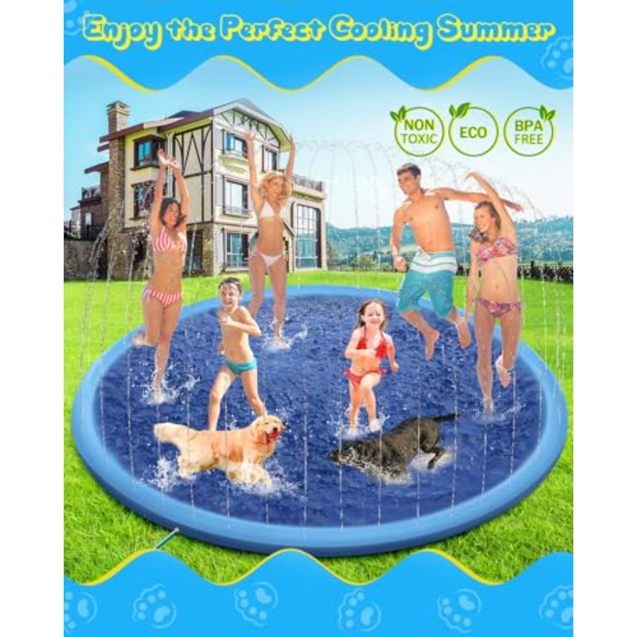 Outdoor splash pad for kids an - Kids Outdoor Mat recension och pris