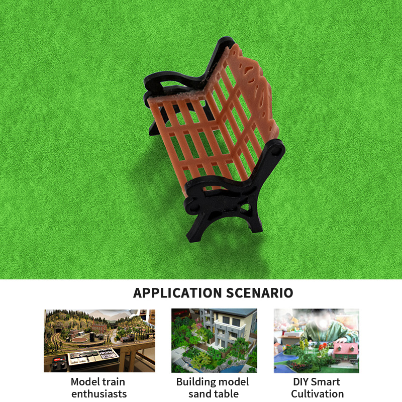 10PCS Miniature Park Bench Mod - Kids Outdoor Seating recension och pris