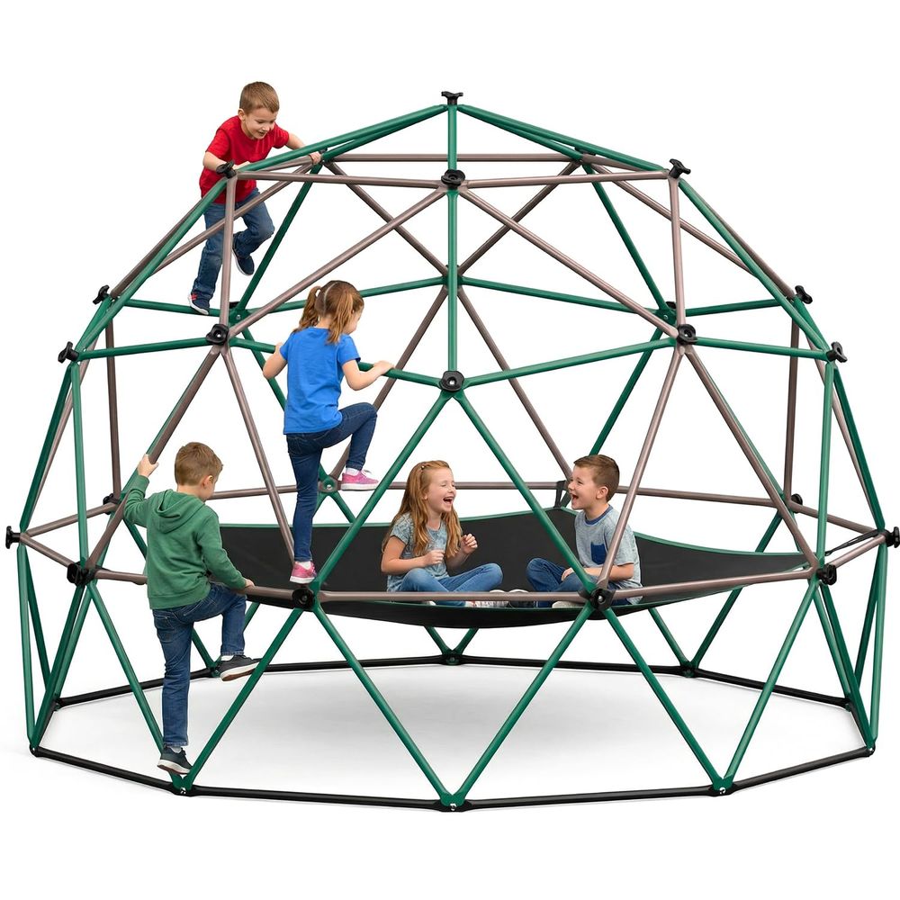 6.5 FT Tall Climbing Dome with - Kids Outdoor Jungle Gym Dome recension och pris