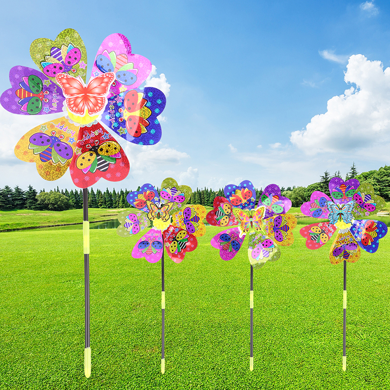 1Pc Colorful Sequin Windmill C - Kids Outdoor Garden Toys recension och pris