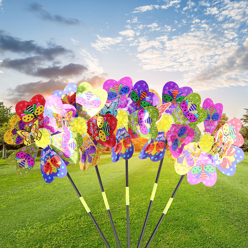 1Pc Colorful Sequin Windmill C - Kids Outdoor Garden Toys recension och pris