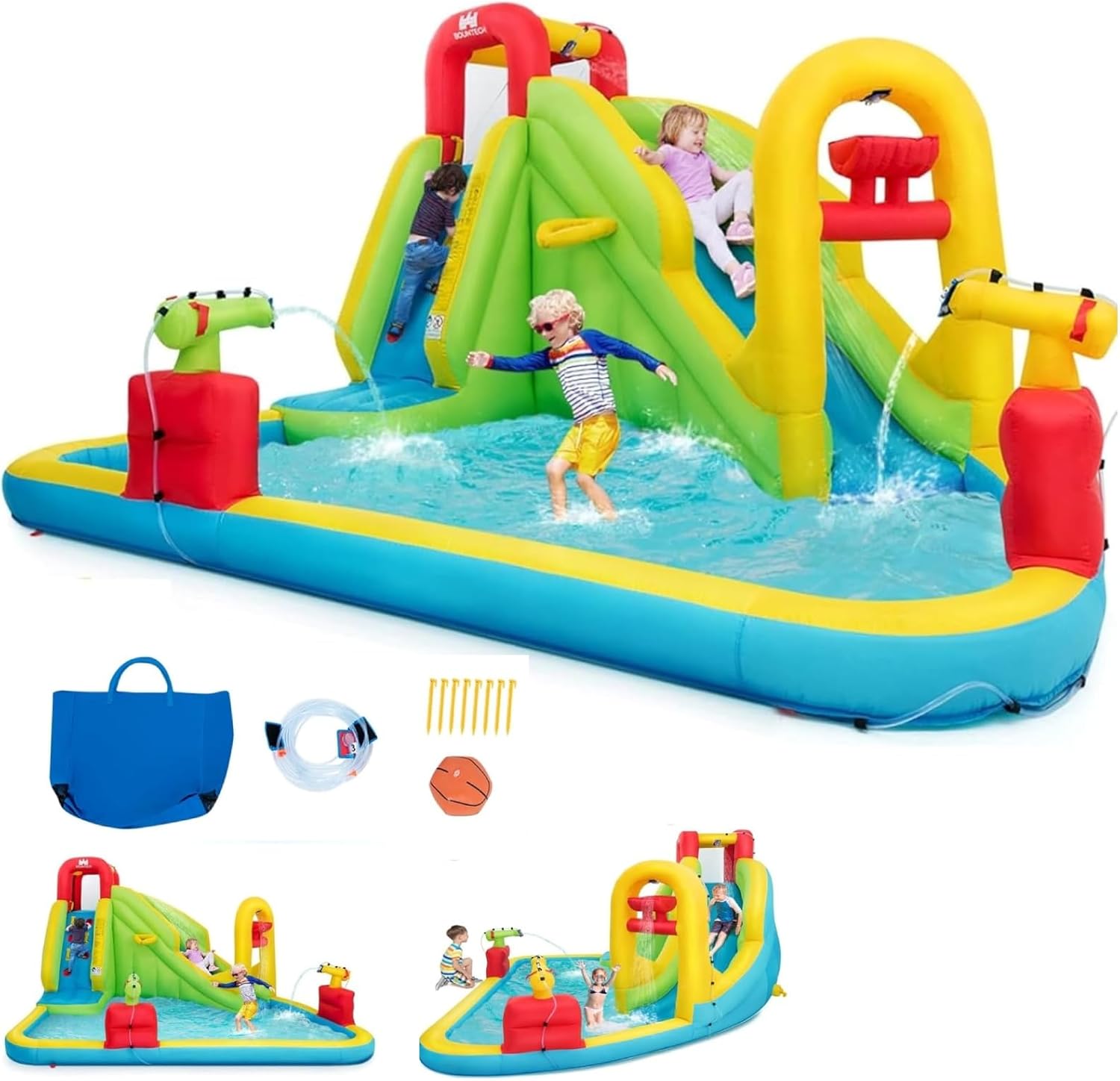 Mega Inflatable Water Park Bou - Kids Outdoor Water Park recension och pris