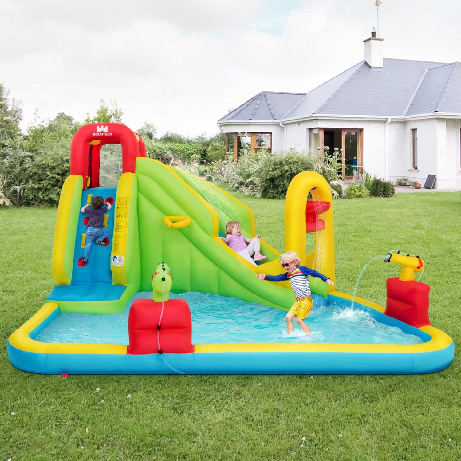 Mega Inflatable Water Park Bou - Kids Outdoor Water Park recension och pris