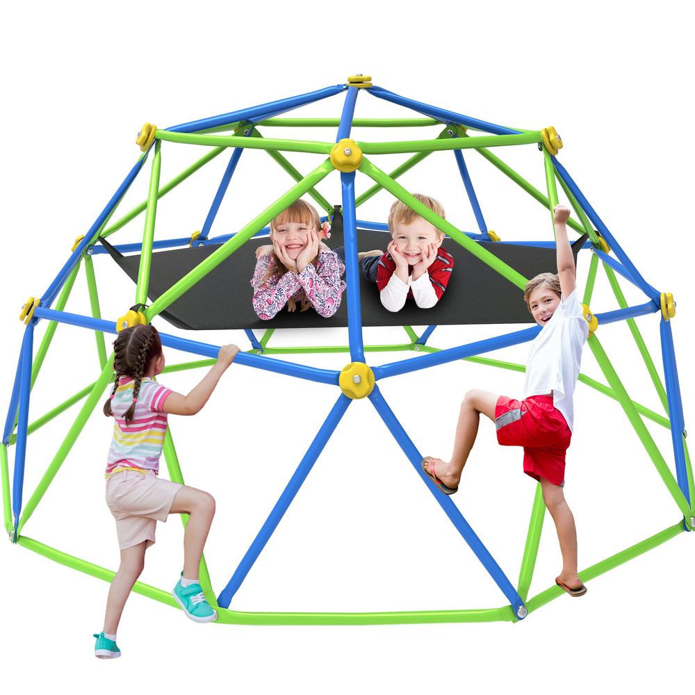 10FT Climbing Dome with Hammoc - Kids Outdoor Jungle Gym Dome recension och pris