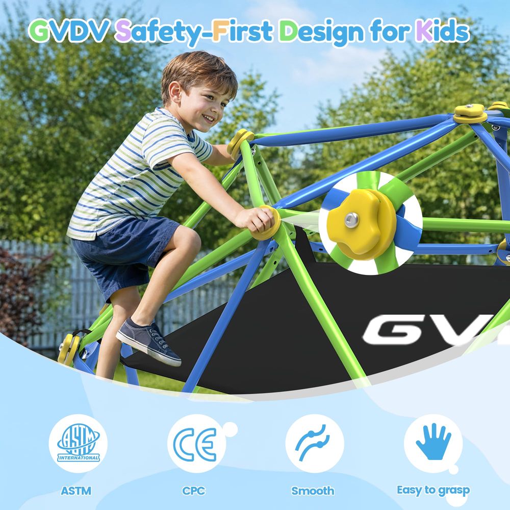 10FT Climbing Dome with Hammoc - Kids Outdoor Jungle Gym Dome recension och pris