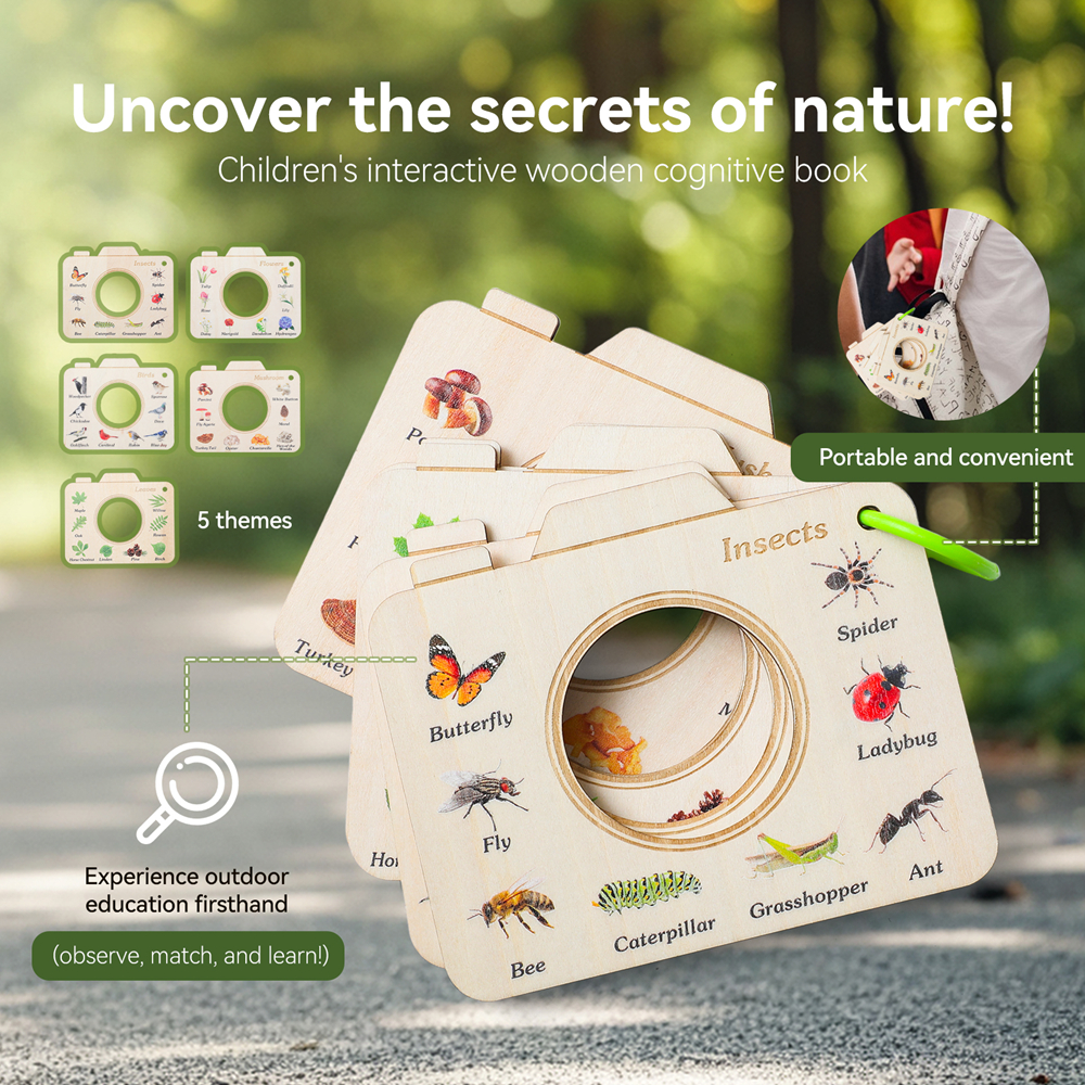Wooden Camera Shape Nature Cog - Kids Outdoor Entertainment recension och pris