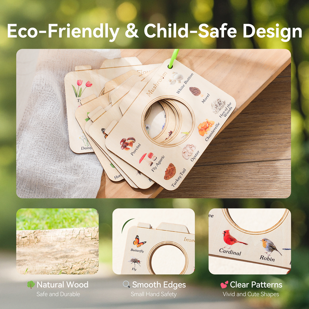 Wooden Camera Shape Nature Cog - Kids Outdoor Entertainment recension och pris