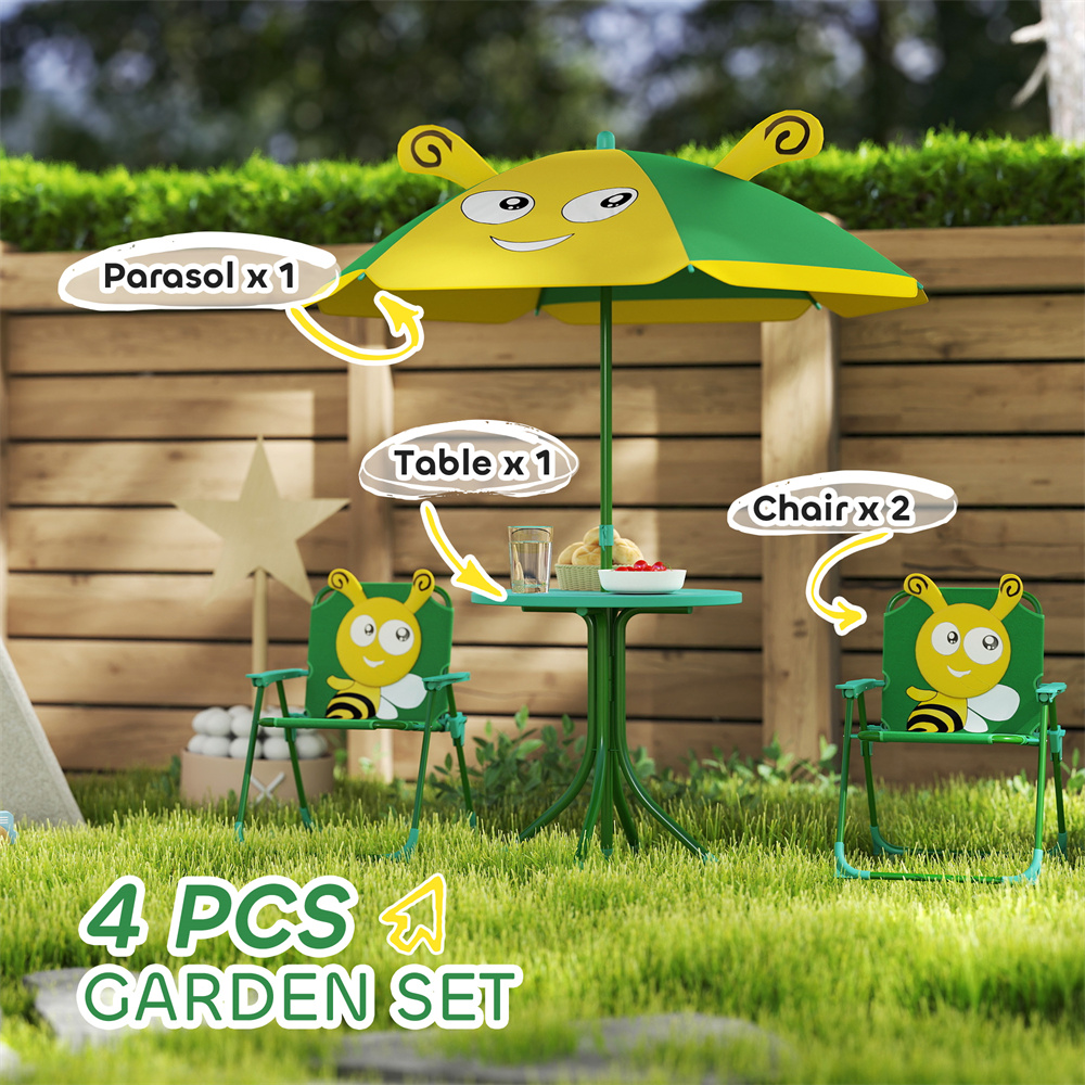 Green Cartoon Frog Toddler Out - Kids Outdoor Dining Set recension och pris