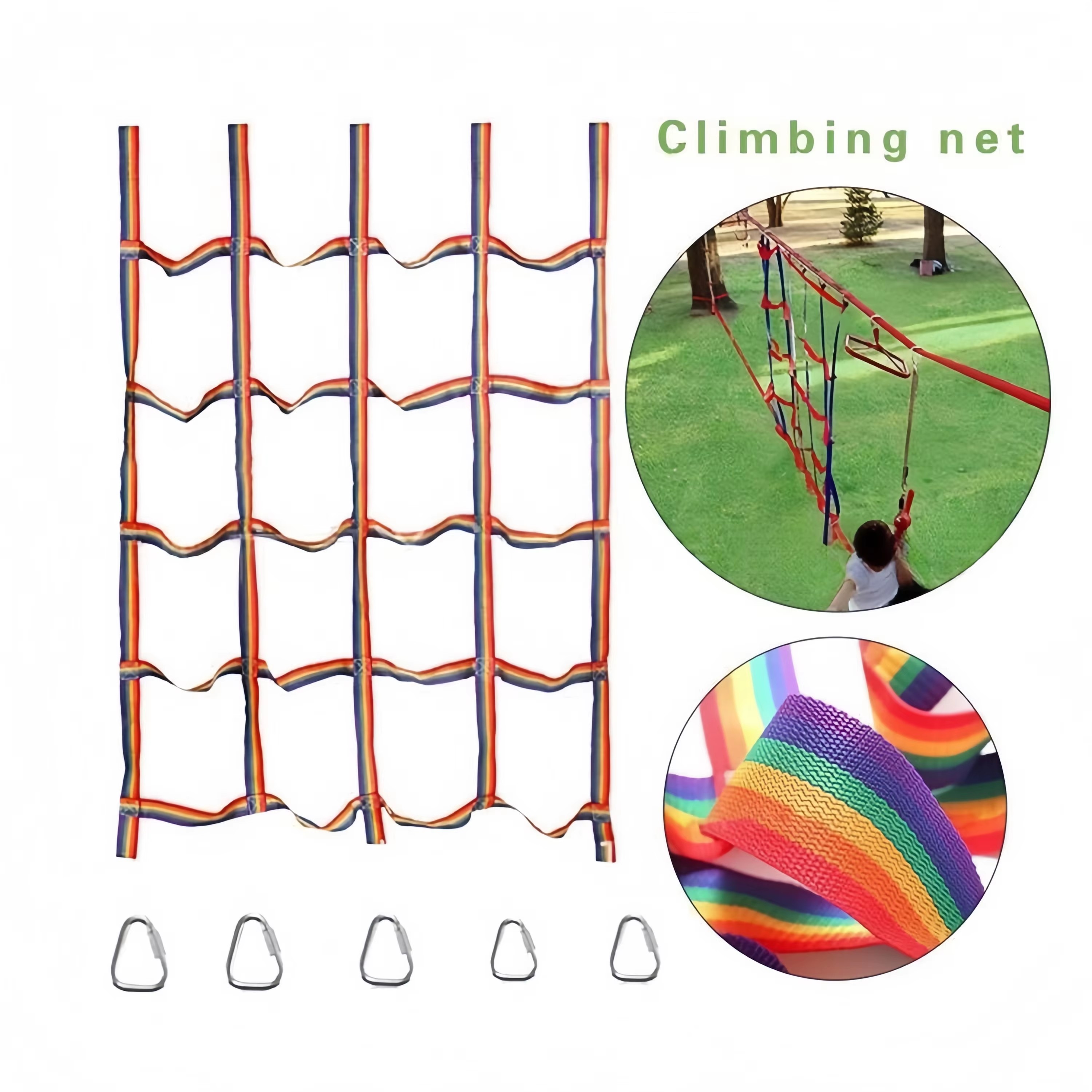 Outdoor Colored Ribbon Climbin - Kids Outdoor Gym recension och pris