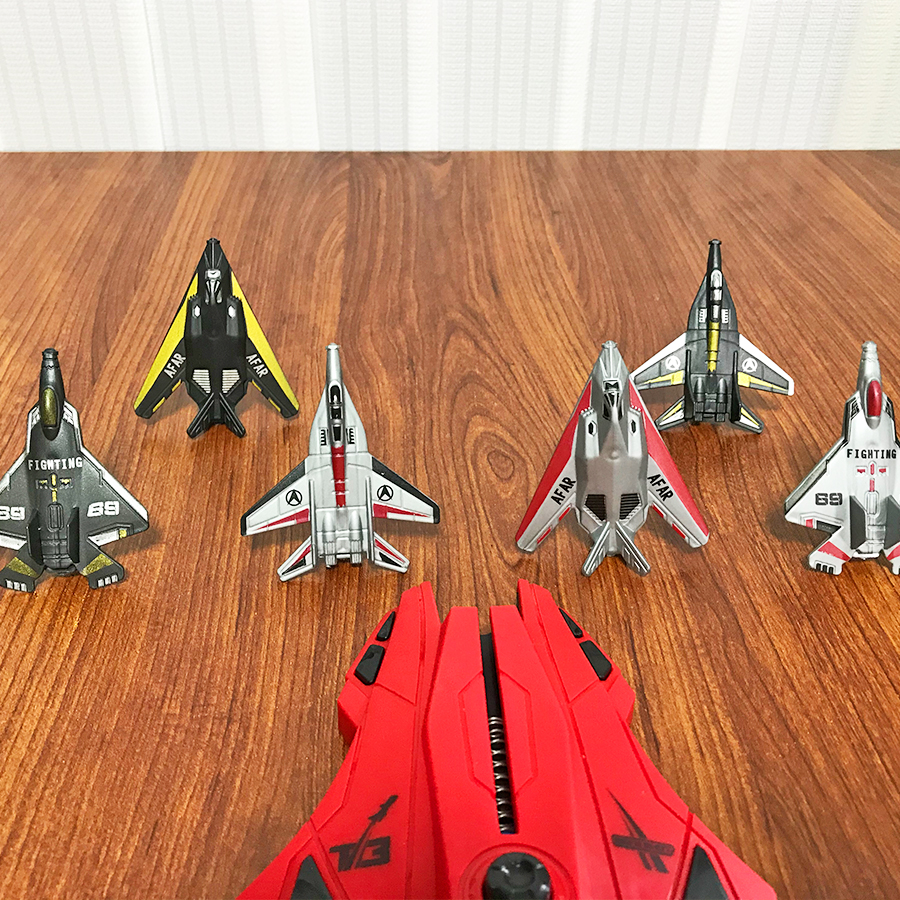 6pcs Fighter Plane Red Launche - Kids Outdoor Entertainment recension och pris