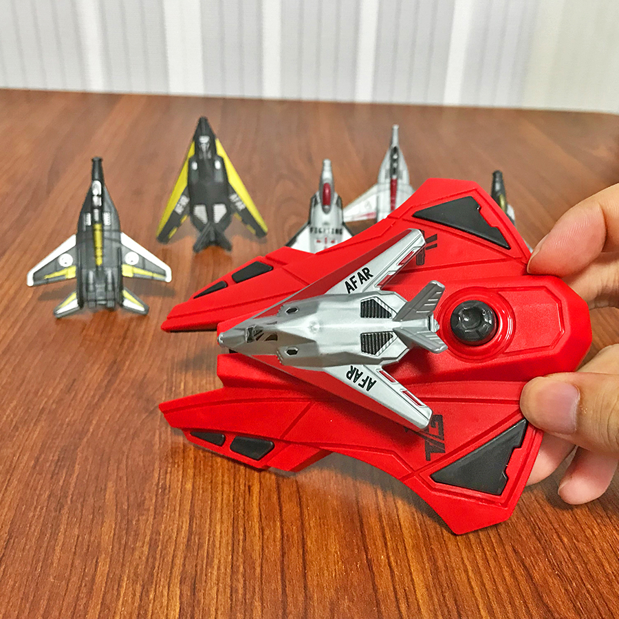 6pcs Fighter Plane Red Launche - Kids Outdoor Entertainment recension och pris