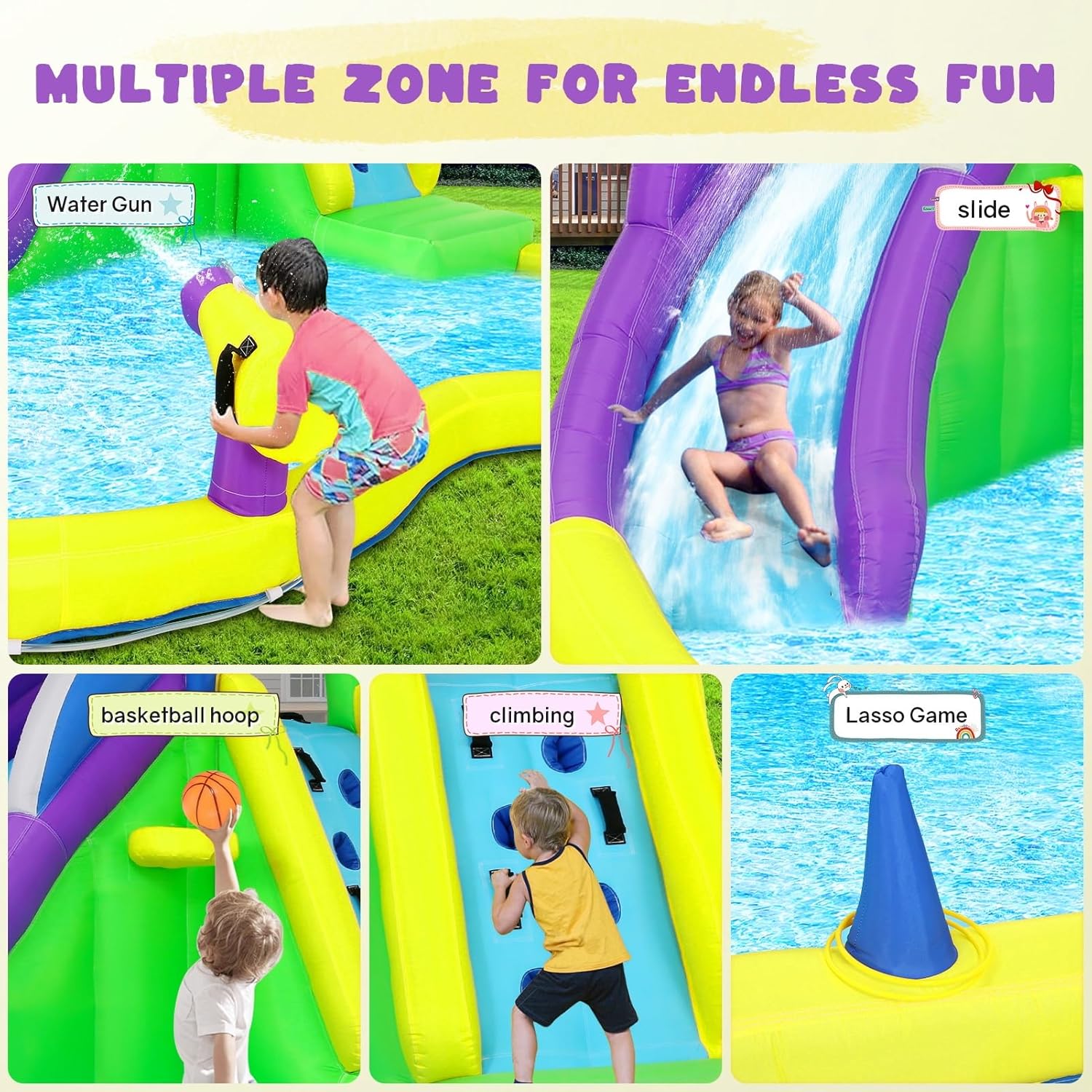 13x14FT Inflatable Bounce Hous - Kids Outdoor Lights recension och pris