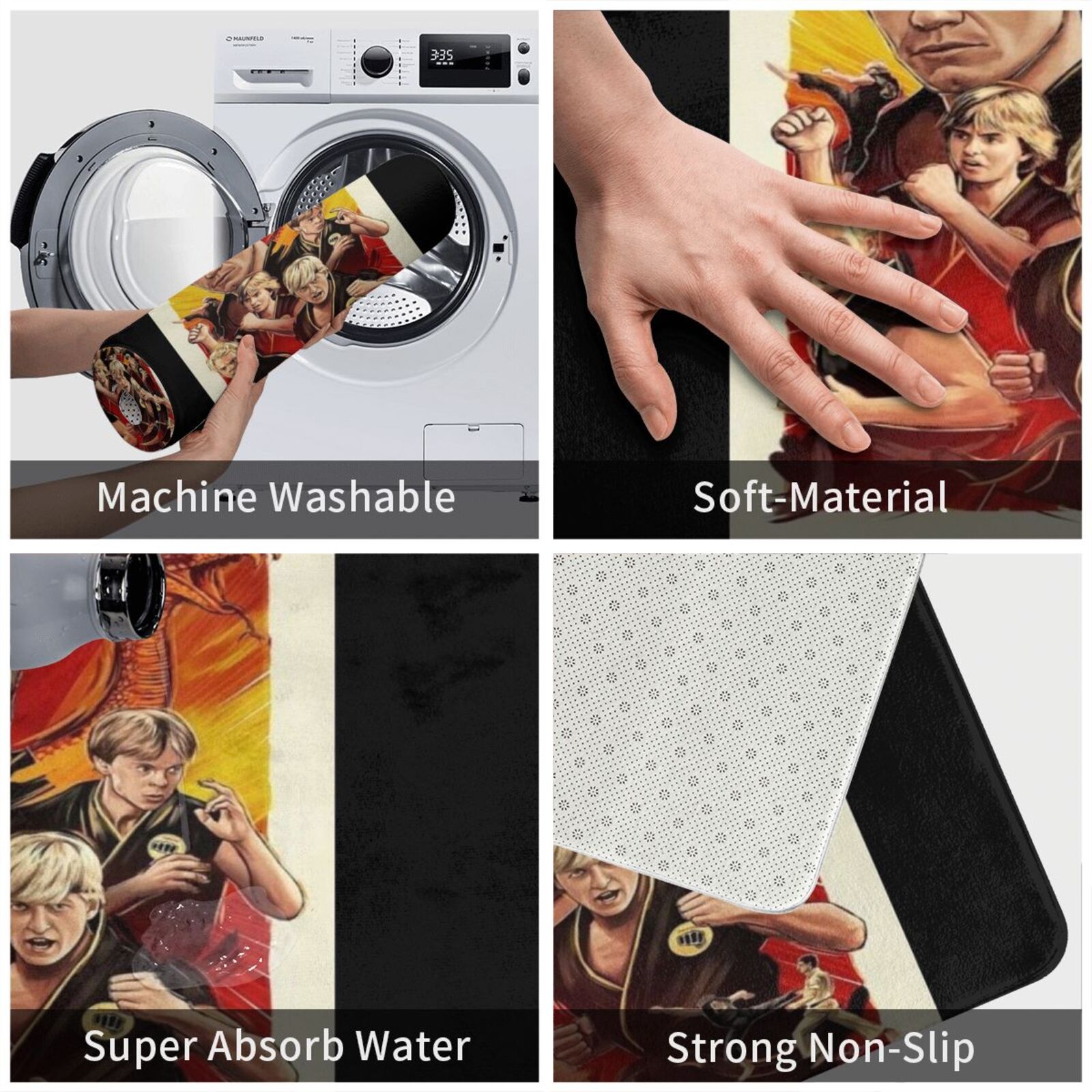 80s Martial Arts Movie Carpet  - Kids Outdoor Floor Cushions recension och pris
