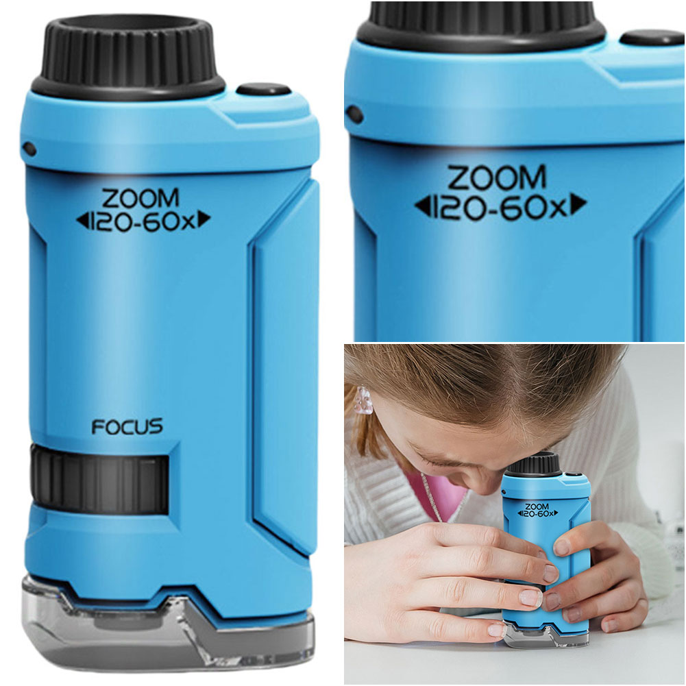 New 60x-120x Handheld Microsco - Kids Outdoor Education recension och pris