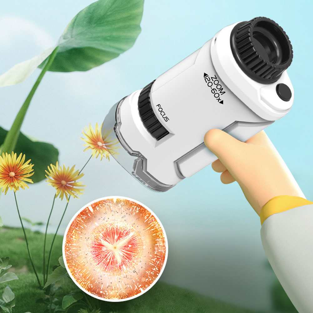 New 60x-120x Handheld Microsco - Kids Outdoor Education recension och pris