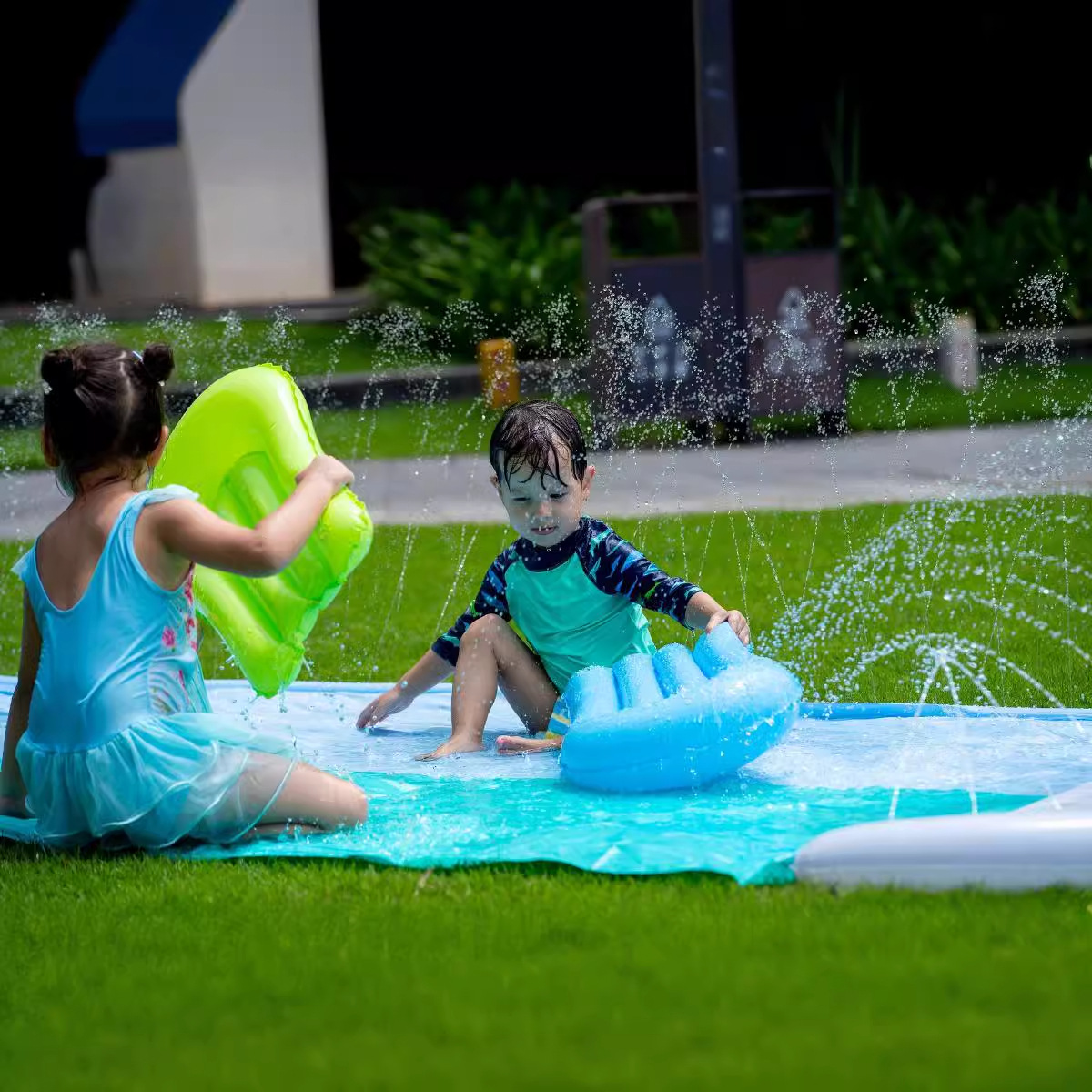 Interactive Shark Water Slide  - Kids Outdoor Mat recension och pris