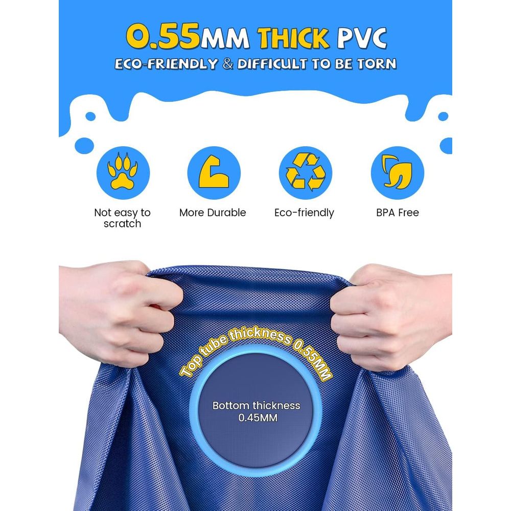 VISTOP Non-Slip Splash Pad or  - Kids Outdoor Mat recension och pris