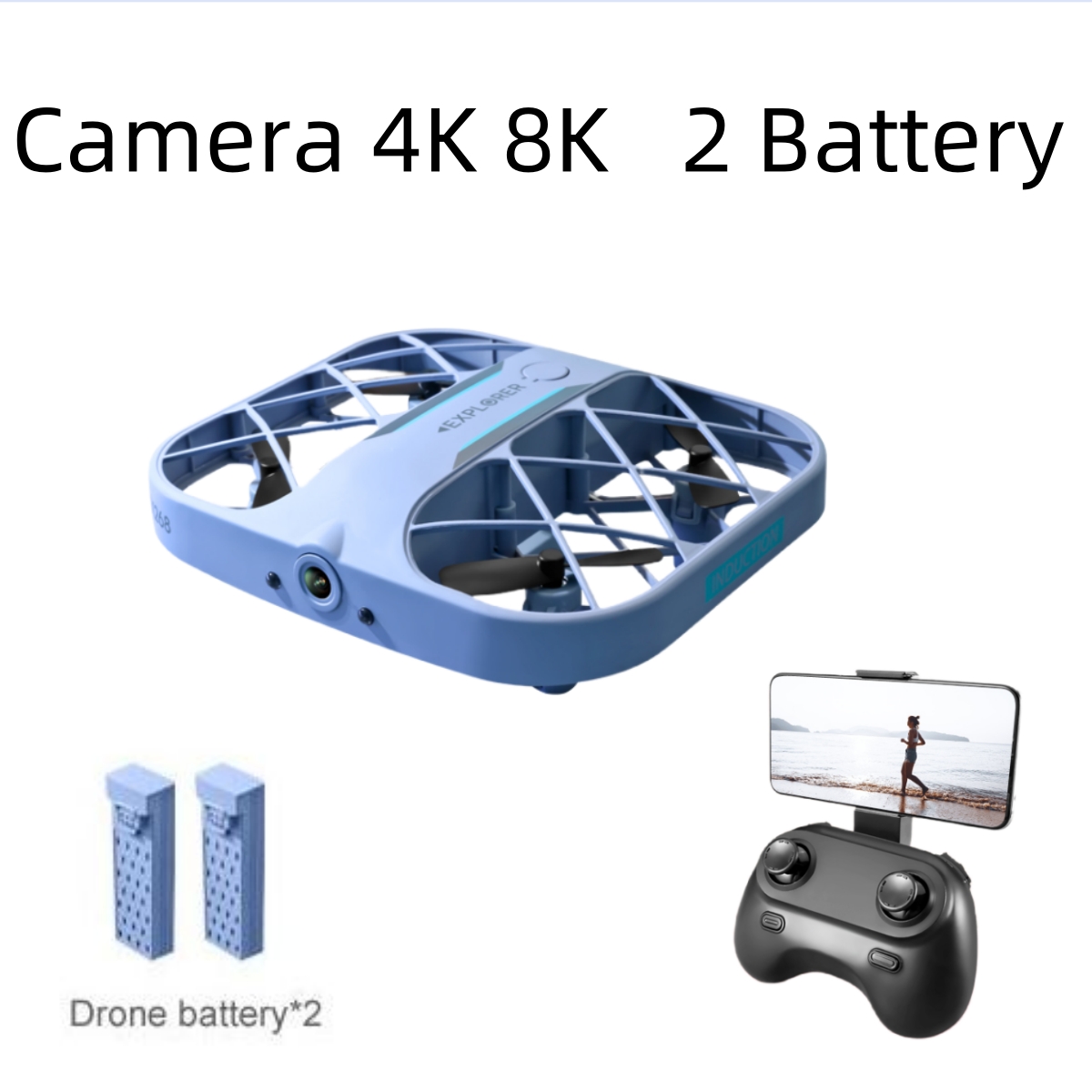JJRC H107 FPV RC Drone with 2  - Kids Outdoor Entertainment recension och pris