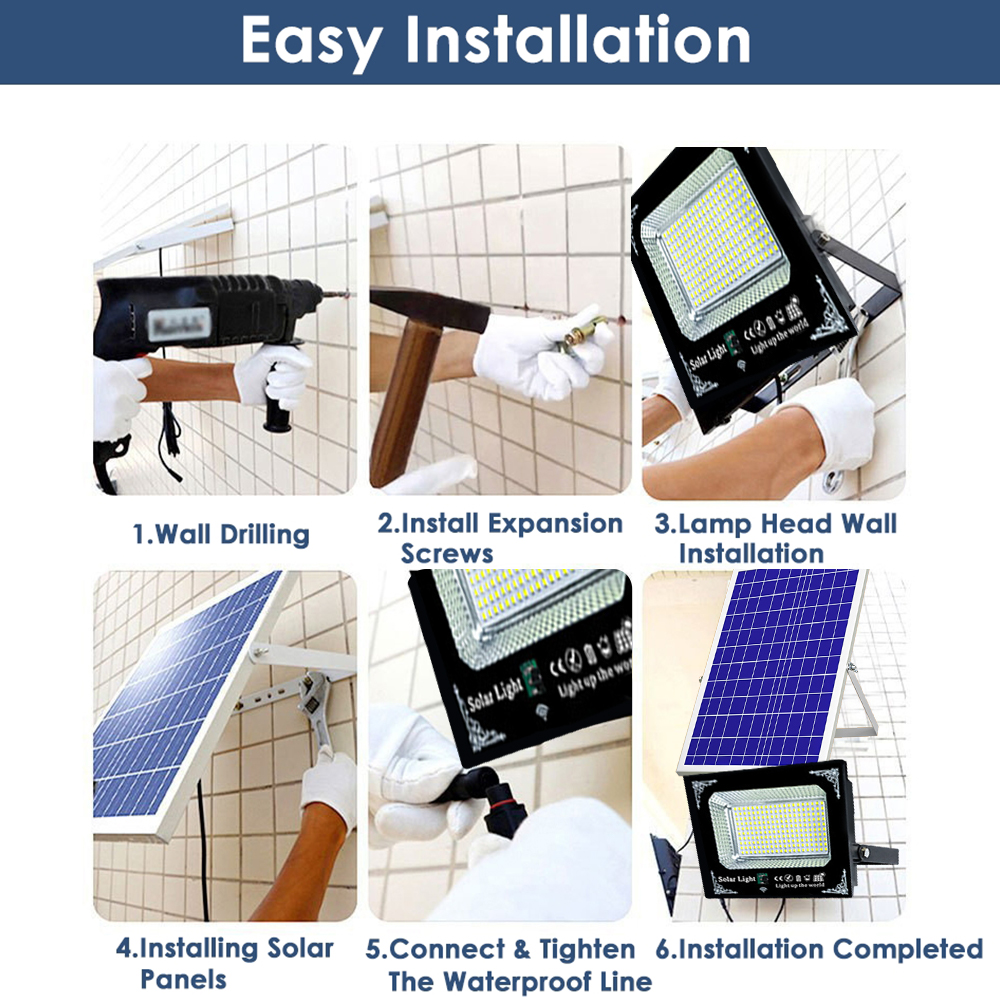 500W Led Solar Light High Brig - Balance Beam Outdoor recension och pris