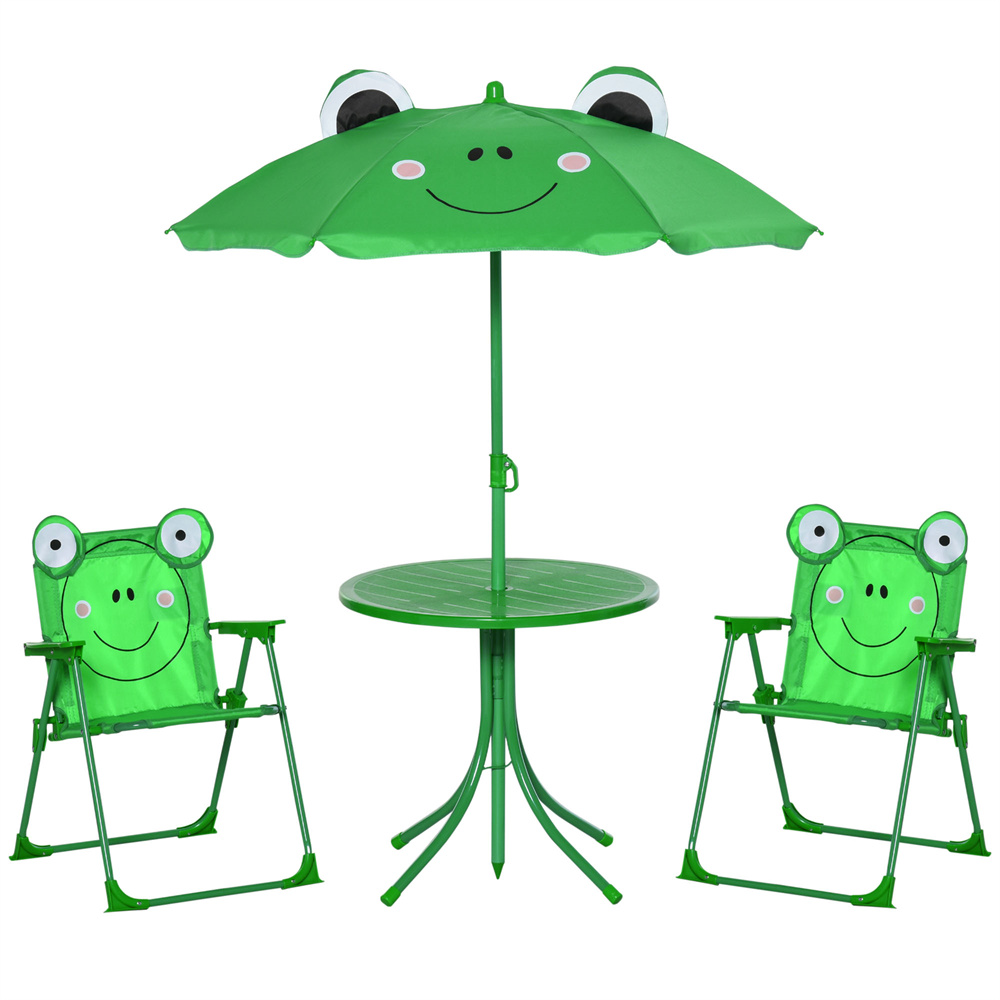 Kids Green Cartoon Frog Patio  - Kids Outdoor Dining Set recension och pris