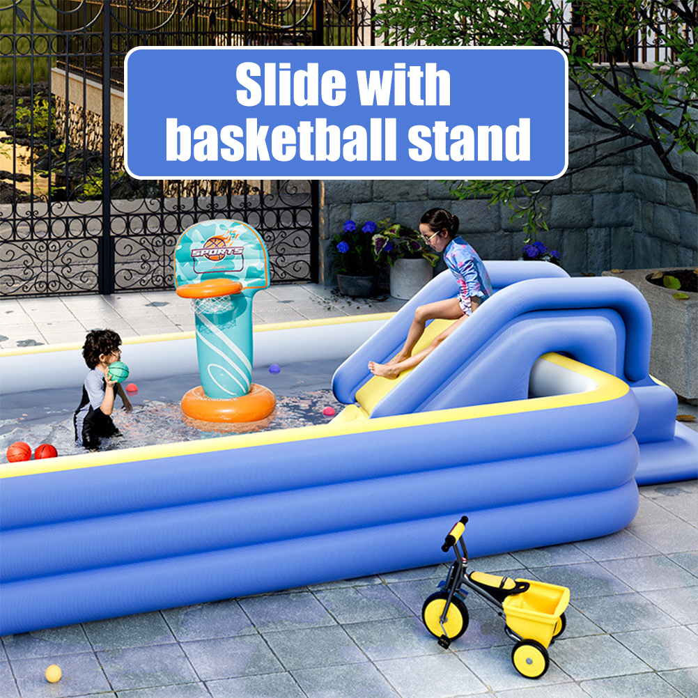 Inflatable Water Slide Compact - Kids Outdoor Water Park recension och pris