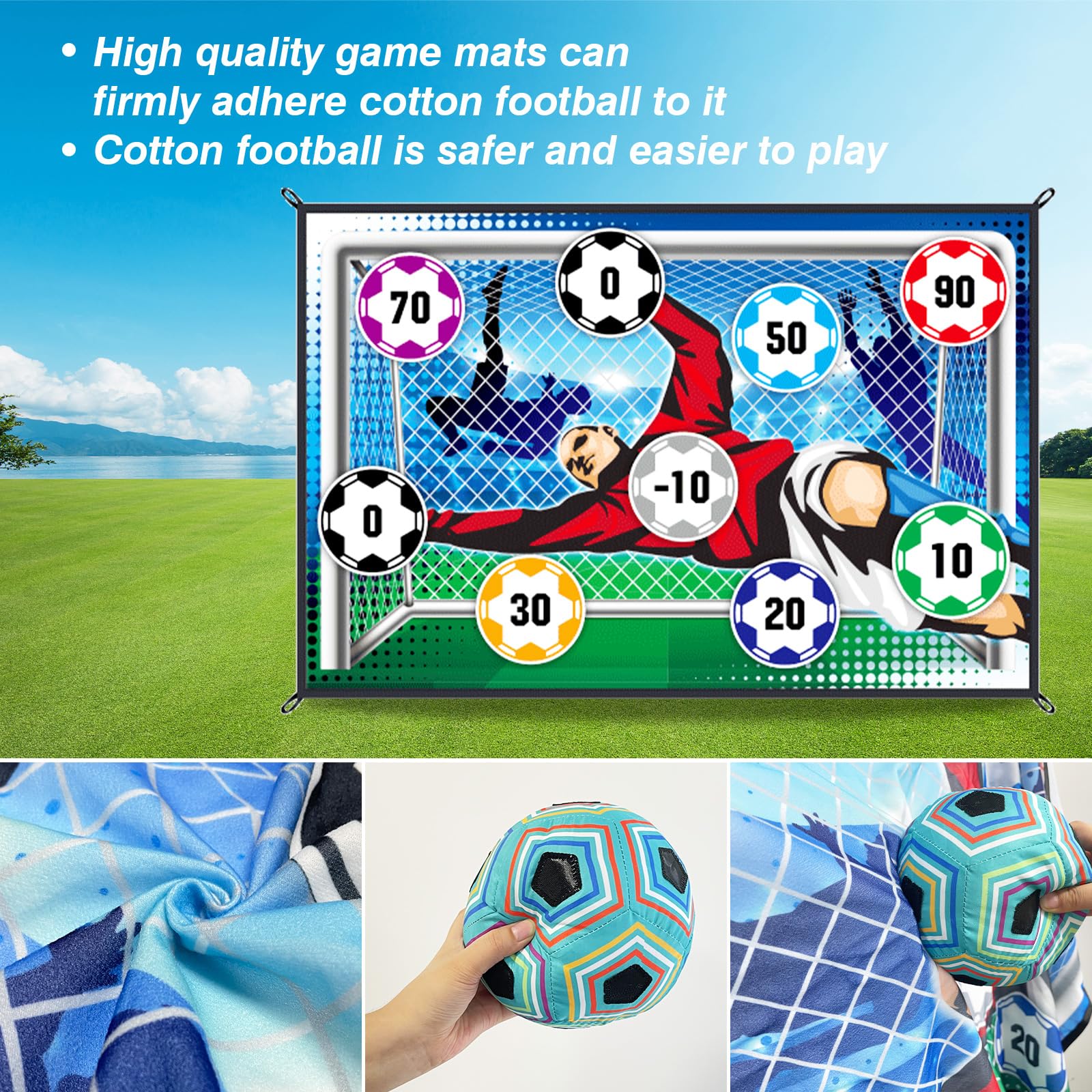 150CM Soccer Game Mat Set Outd - Kids Outdoor Mat recension och pris